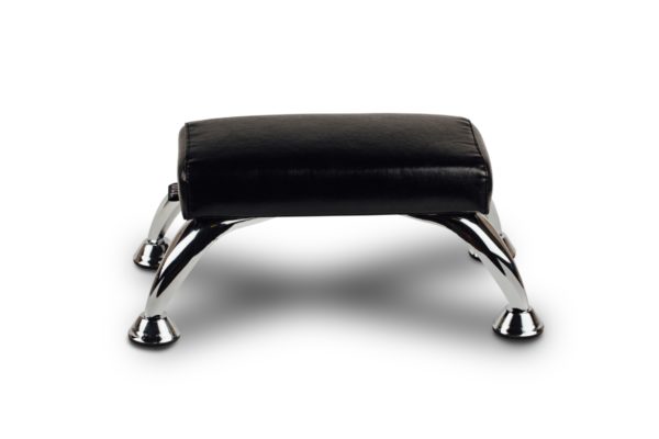 Coussin manucure sur pieds noir